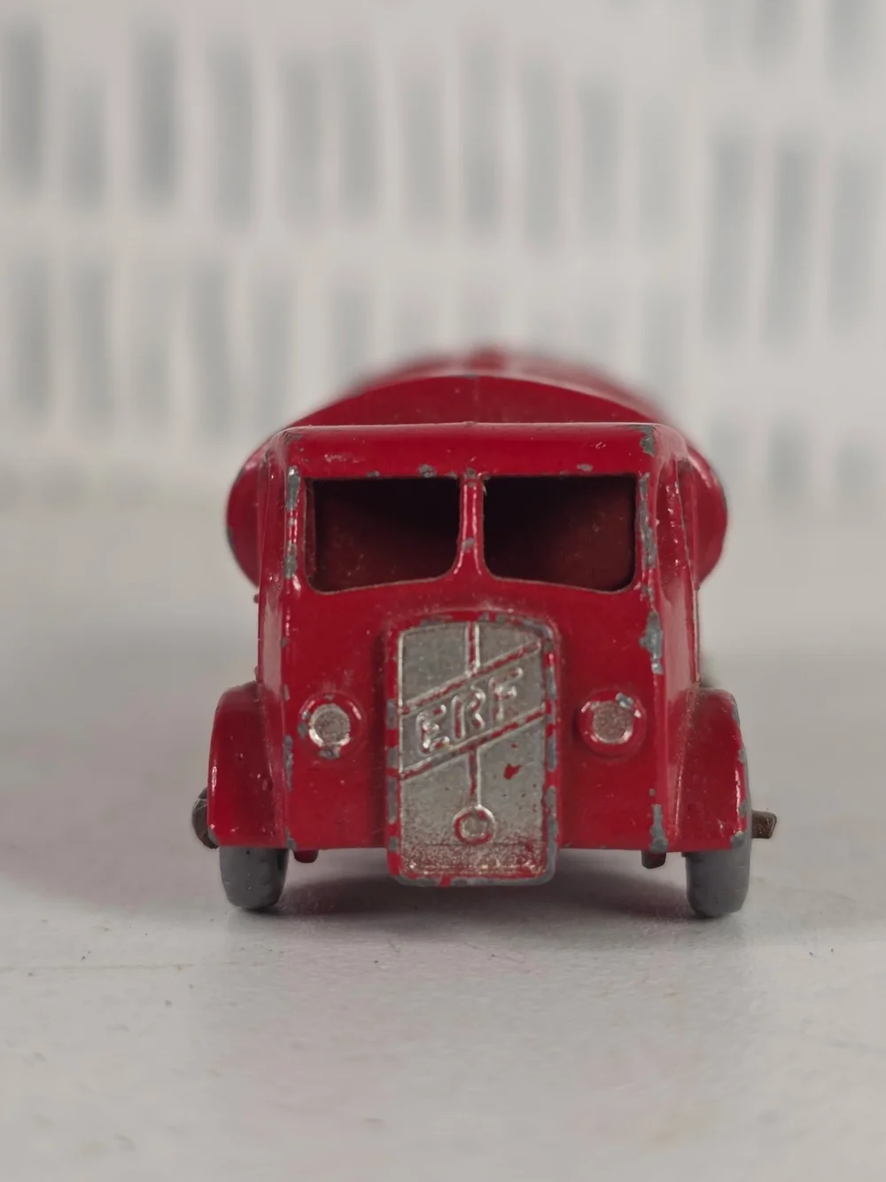Vintage Matchbox 11b ERF Esso Tanker Lesney Made in England Grey Wheels
